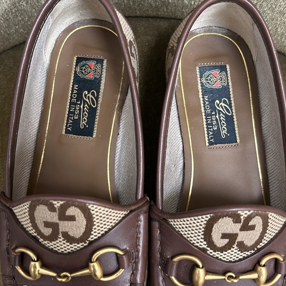 Gucci Monogram horsebit loafer size 37 - Picture 5 of 9